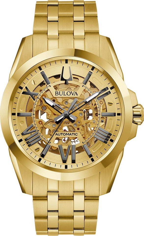 Zegarek Bulova Zegarek męski Bulova 97A162 złoty
