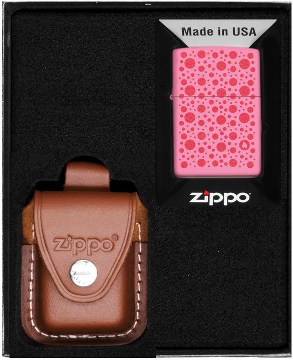 Zestaw ZIPPO Zapalniczka POLKA DOT DESIGN Prezentowy No4