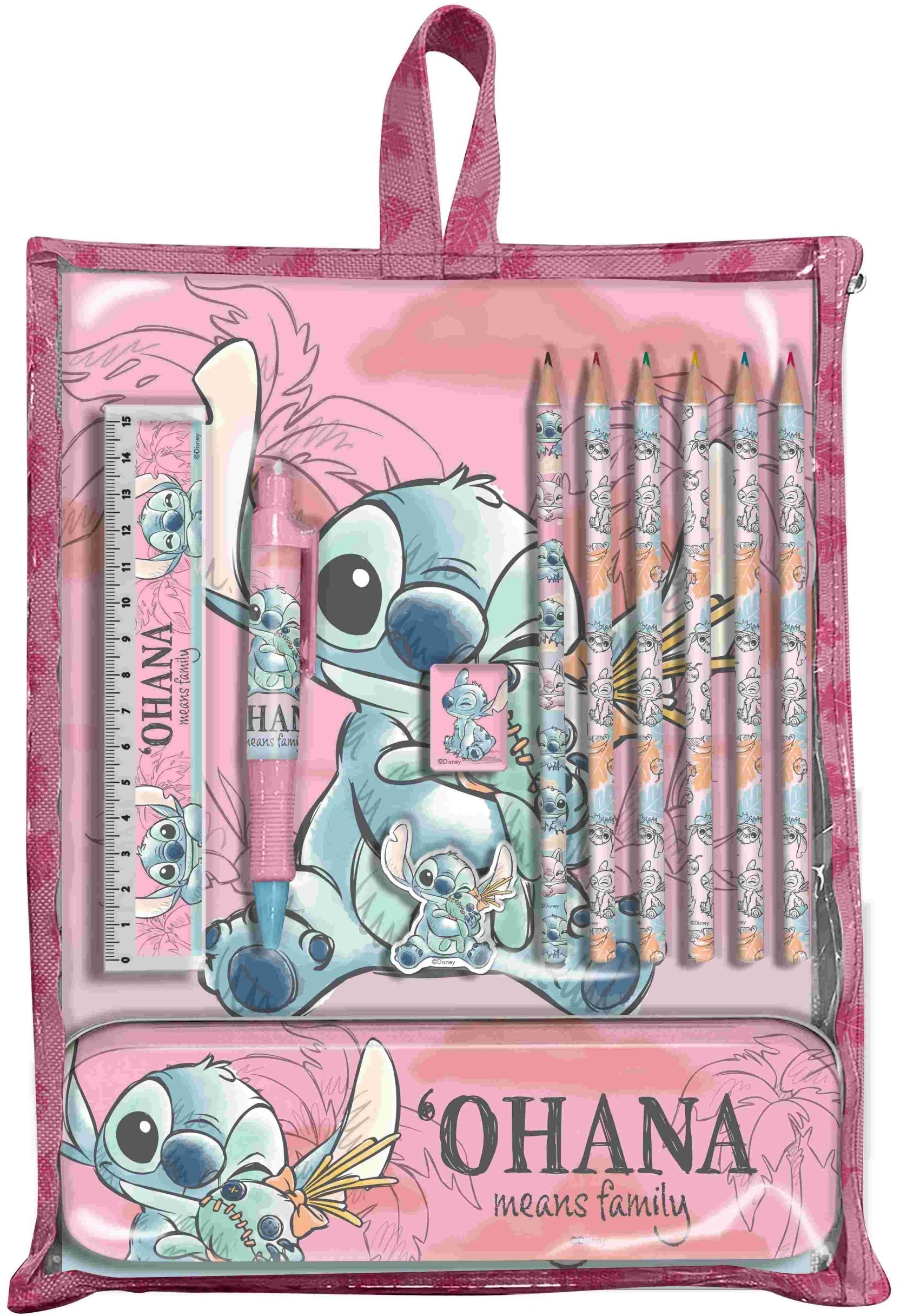 Zestaw piśmienniczy Stitch 12 el.