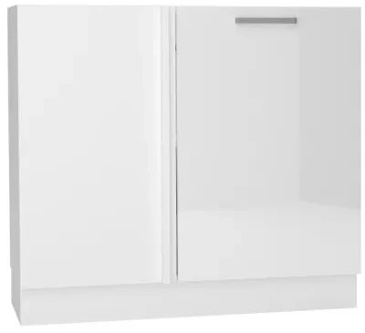 Szafka kuchenna narożna 90 VITA DNP P/L biała połysk STOLKAR