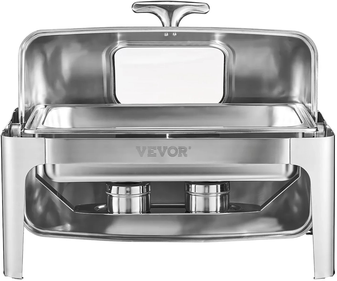 Taca podgrzewacz 9L prostokątna zestaw 2 półmiski catering bufet