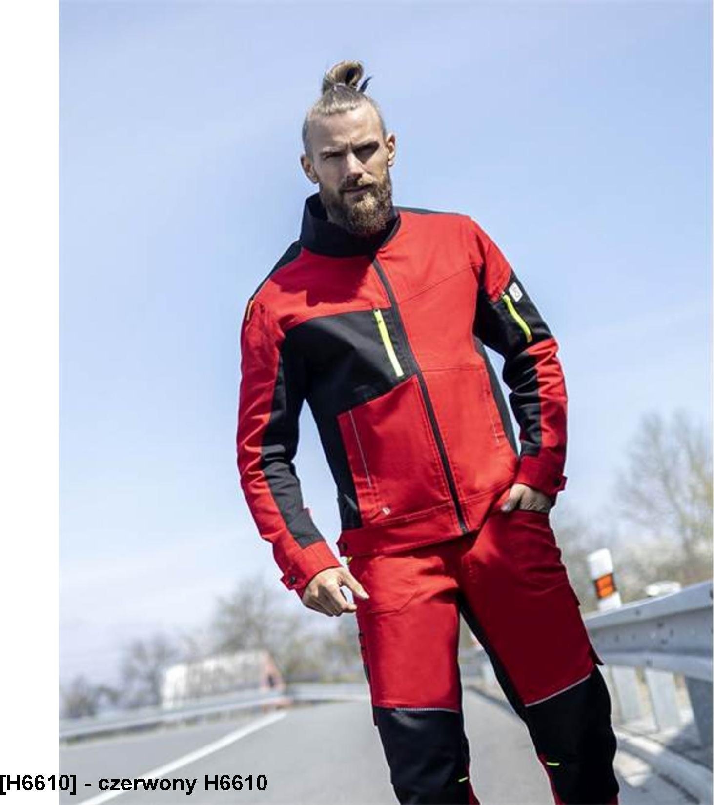 Ardon ARDON 4Xstretch - Bluza ARDON4Xstretch biało-szara S - czerwony H6610 M