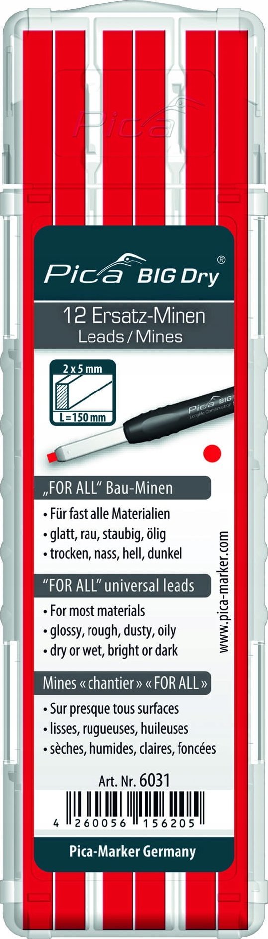Zestaw narzędzi Pica-Marker Pica BIG DRY Lead Set FOR ALL red