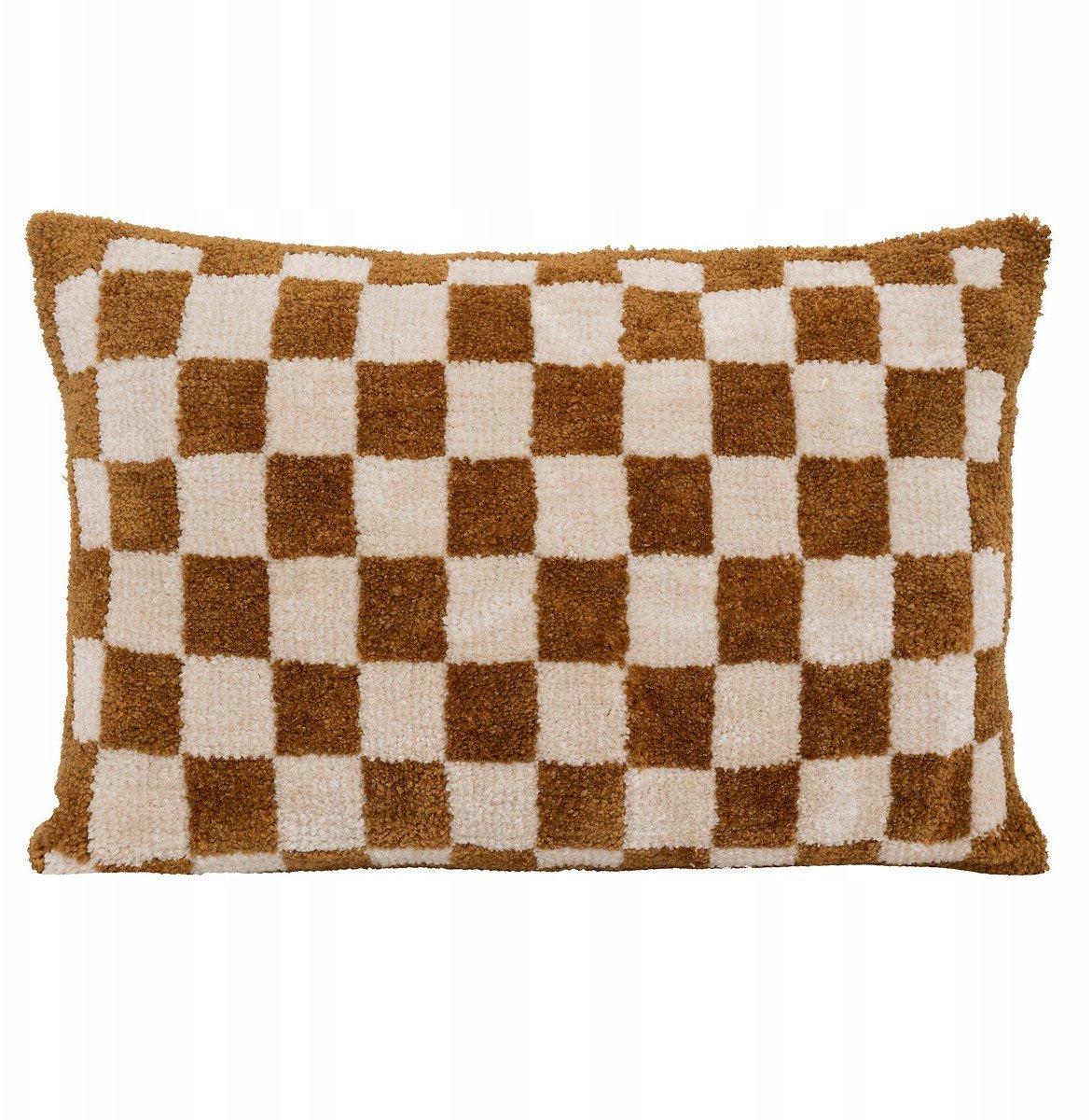 Poduszka tuftowana w kratkę 38 x 58 cm