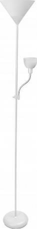 Lampa podłogowa GTV Lampa podłogowa stojąca Benfica 60W E27+E14 biała