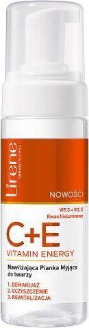 Lirene Lirene, C+E Nawilżająca pianka myjąca do twarzy, 15 ml - Długi termin ważności!