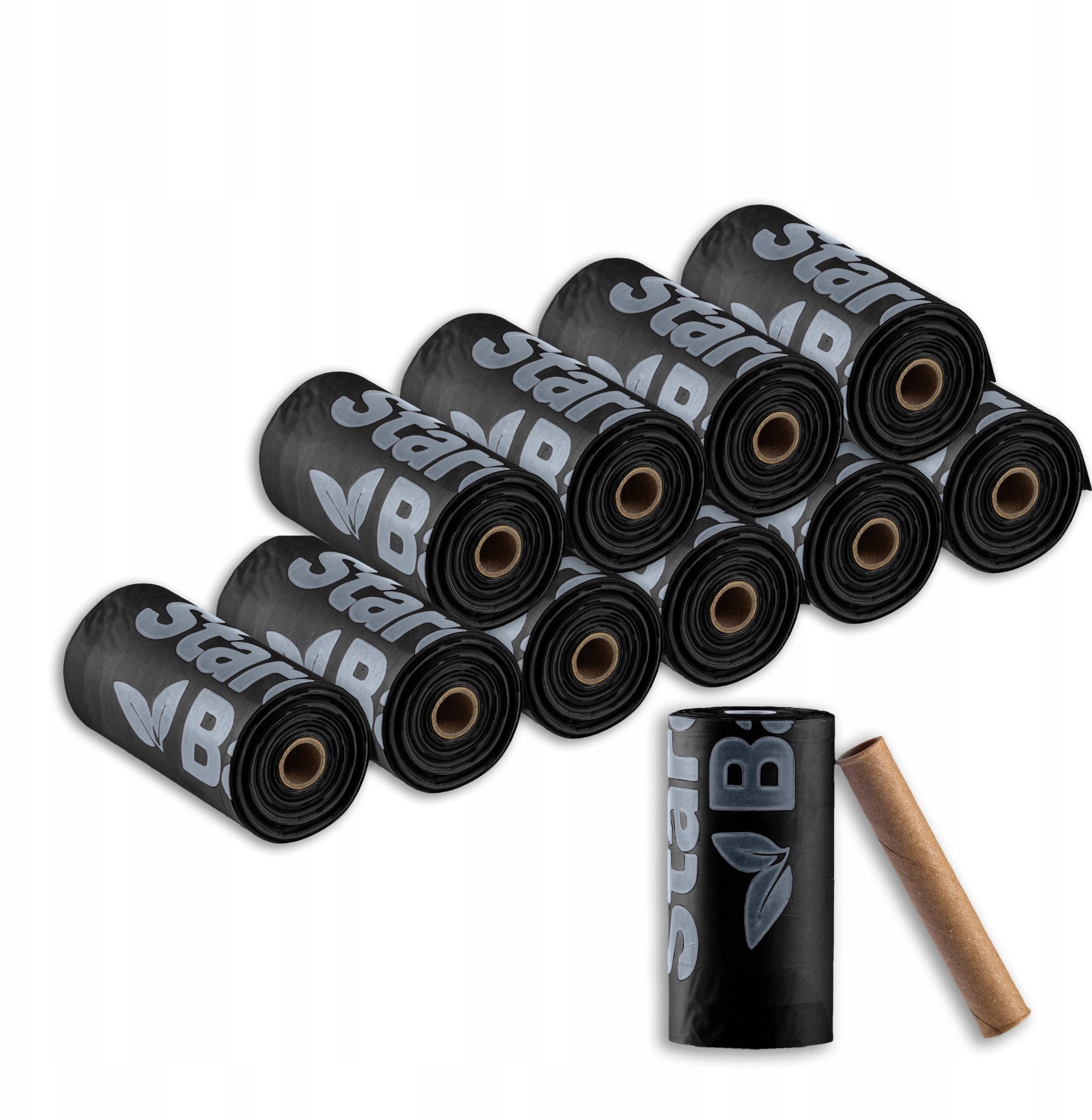 STARCHBAG Kompostowalne BIOworki na odchody 1 rolka x 15szt, kol. czarny