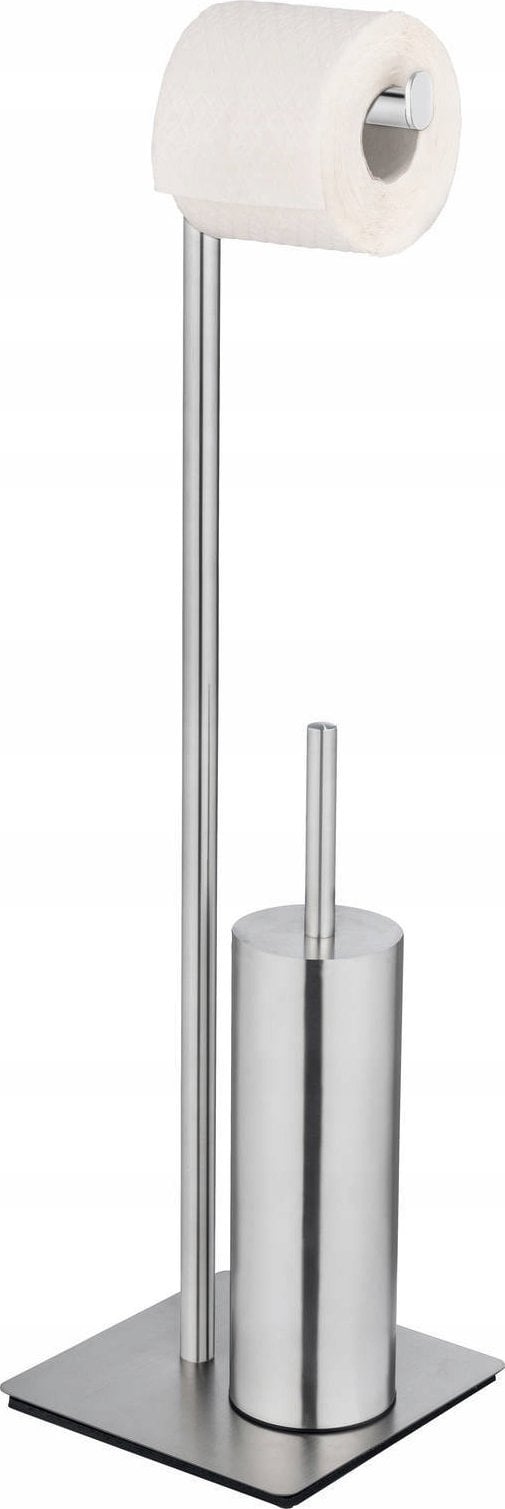 Wenko Stojak na papier toaletowy i szczotkę wc RECCO, 2w1, stal nierdzewna, WENKO