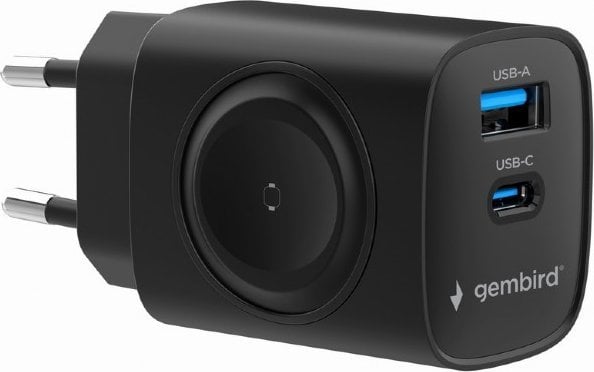 Ładowarka Gembird Gembird 2-in-1 20 W Apple Watch and Phone Fast Charger | TA-UC-PDQCW20-01-BK