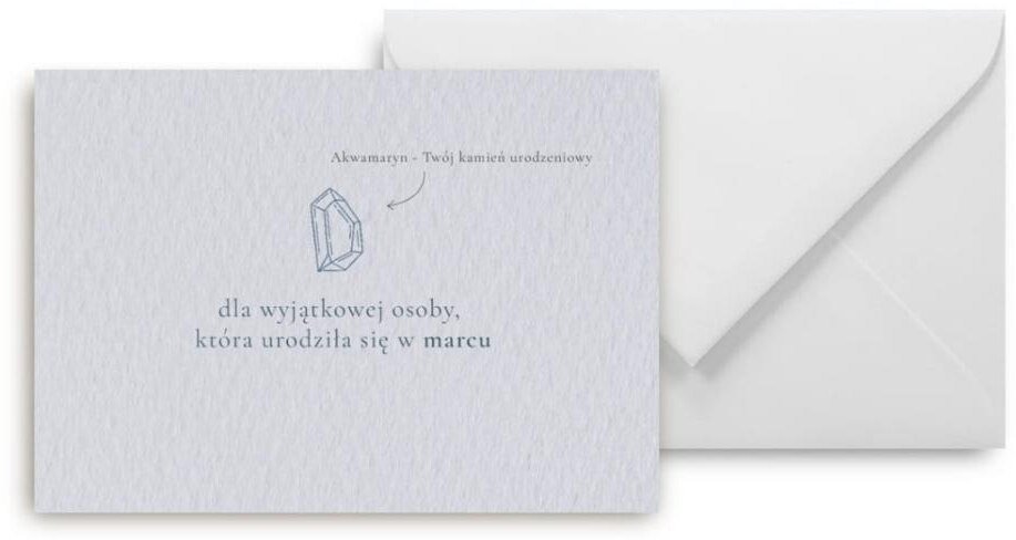 Mini kartka Urodziny marzec