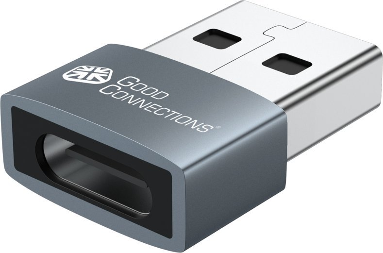 Adapter USB Good Connections GoodConnections USB-A 2.0 > USB-C (ST-BU) Adapter Grau