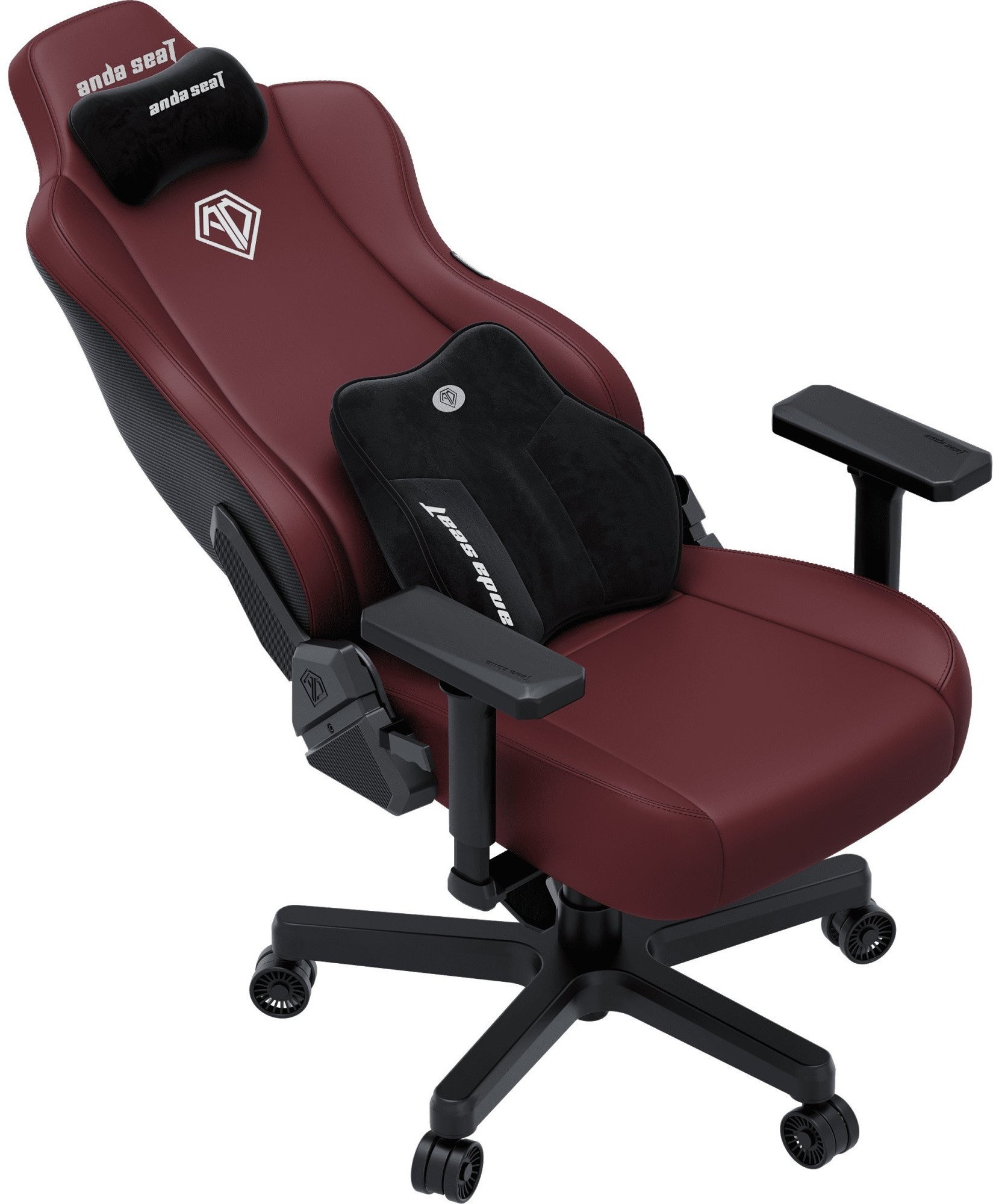 Fotel gamingowy skórzany Anda Seat Kaiser 3E XL Maroon PVC
