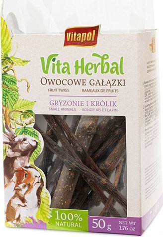 Vitapol Vita Herbal Przysmak dla gryzoni i królików Owocowe gałązki 50 g