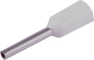 Końcówka tulejkowa izolowana 0,5mm 8 100szt biała