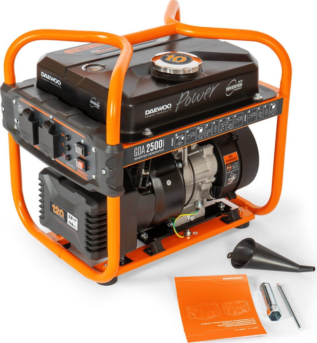 Agregat Daewoo GDA 2500i inwertorowy 2x16A 2kW