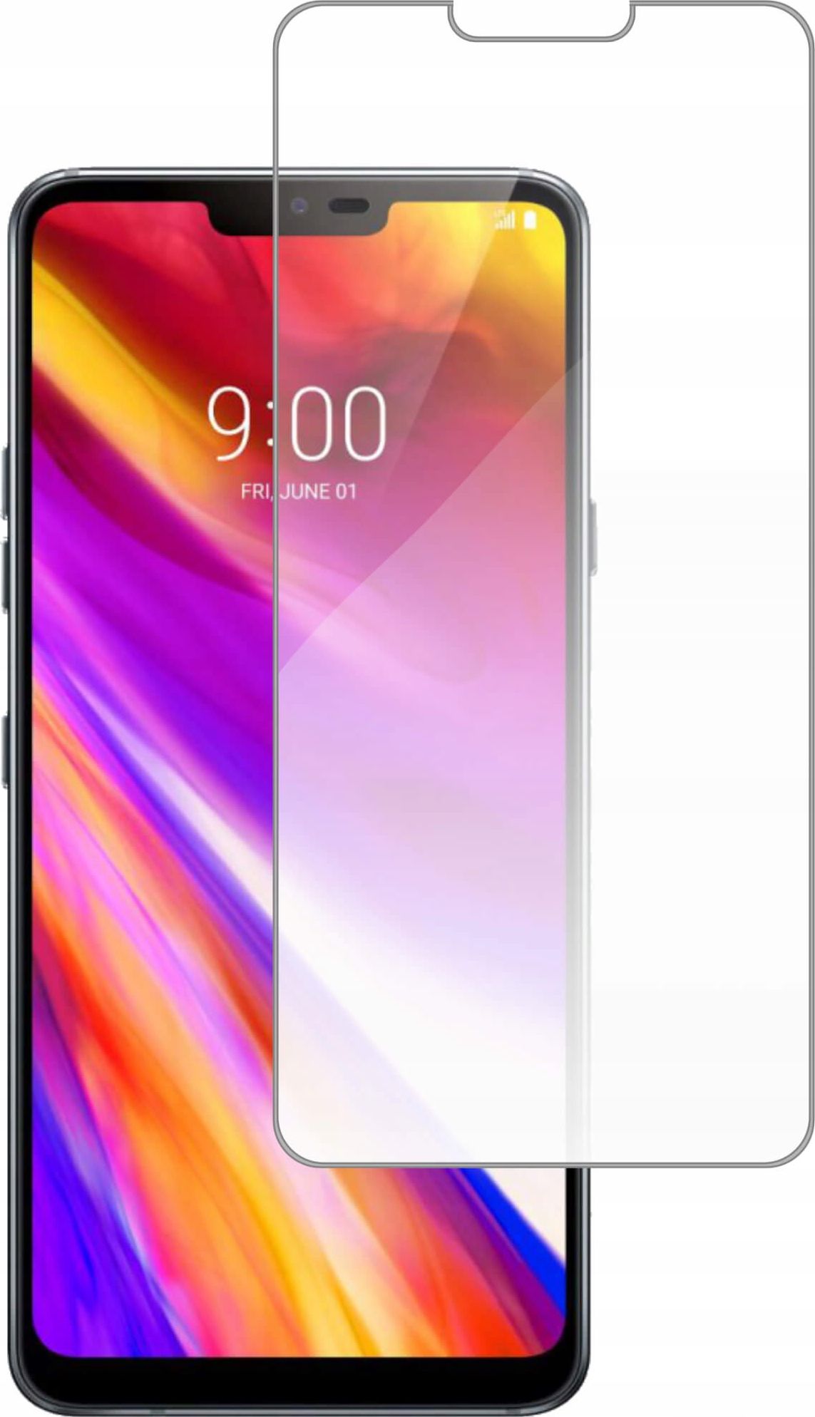etumi Szkło Hartowane 9H Do Lg G7 / G7 Thinq Szybka Szkiełko Ochronne Na Ekran Twarde Płaskie Przód / Ochrona Matrycy Telefonu Glas0238