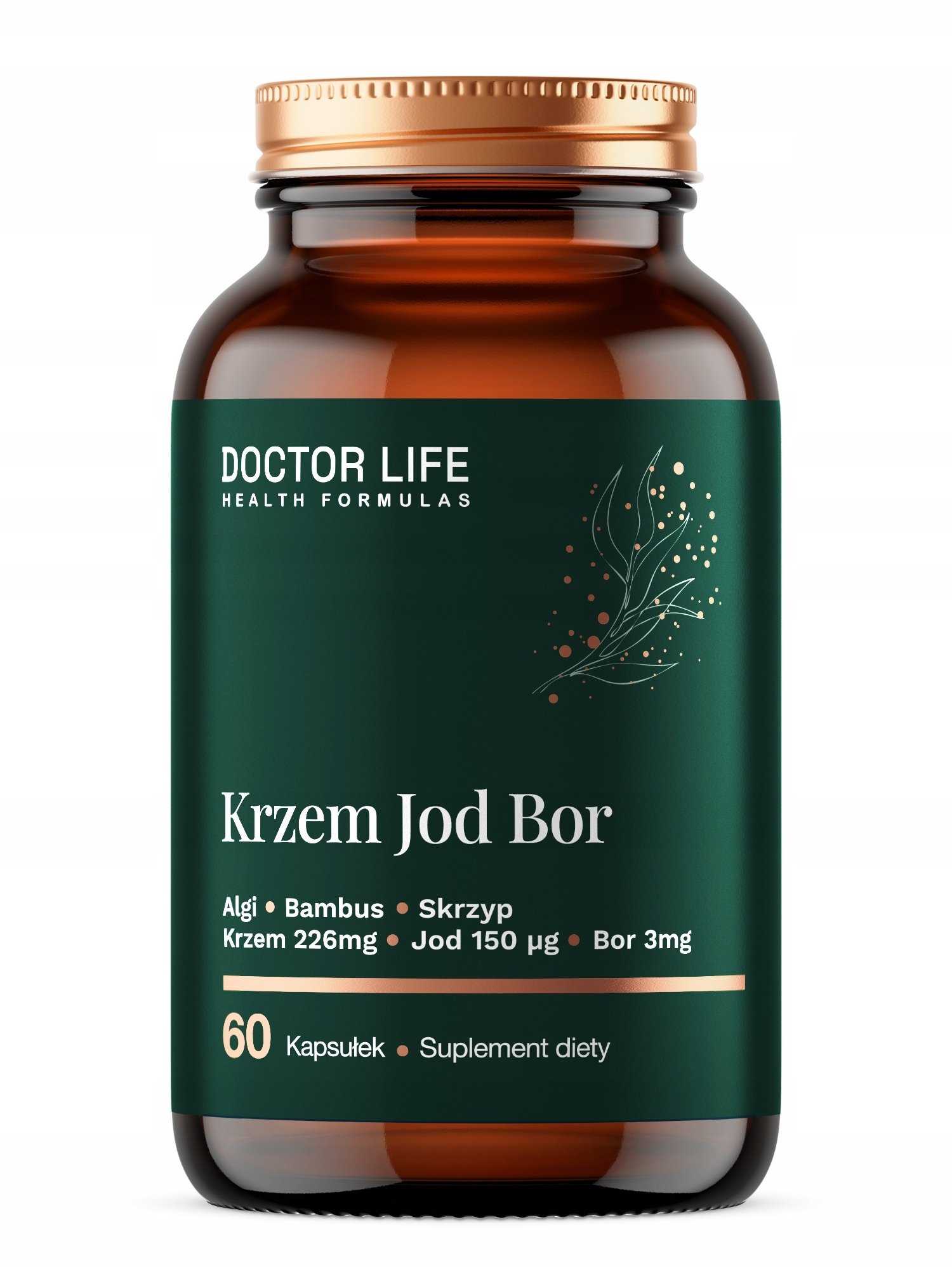 DOCTOR LIFE_Krzem, Jod, Bor suplement diety 60 kapsułek