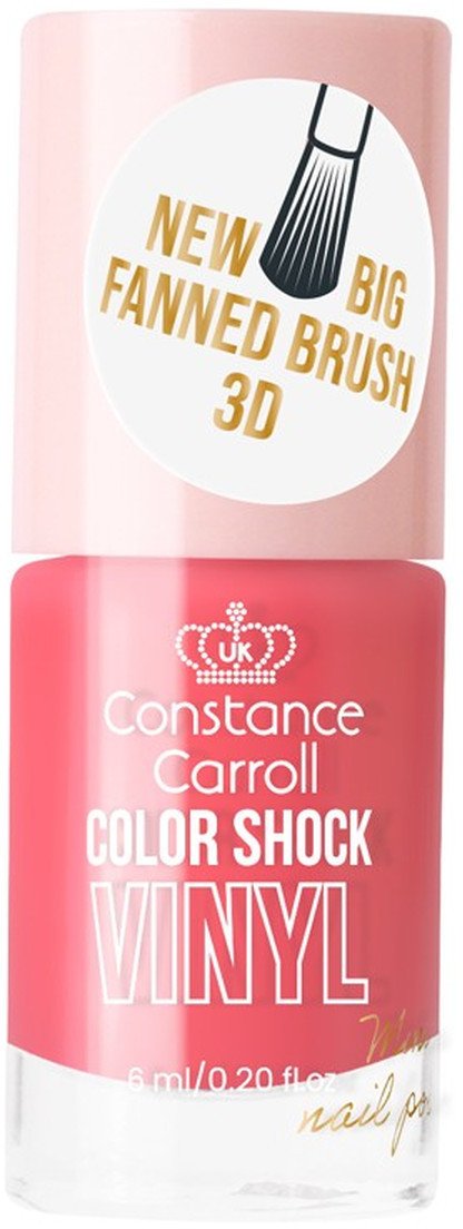 Constance Carroll Color Shock Lakier do paznokci z winylem Mini 6ml Coral (10)