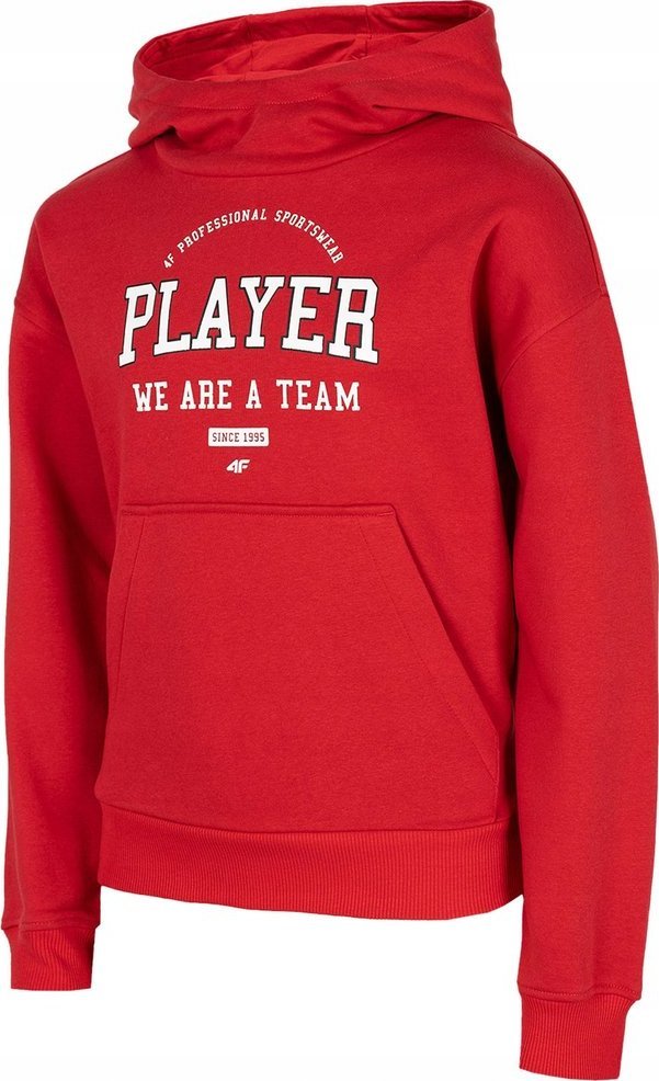 4f Bluza dla chłopca 4F czerwona HJZ22 JBLM006 62S 128cm