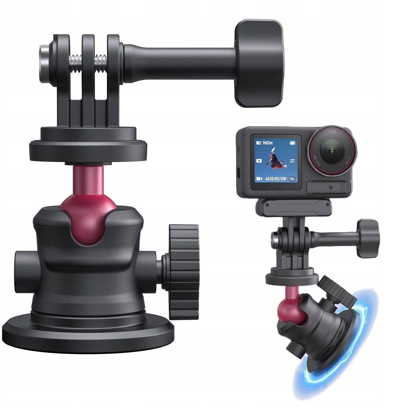 Głowica Szybkozłączka Uchwyt Na Magnes Magnetyczna Gwint 1/4""+system Gopro / Sj-jbk-12