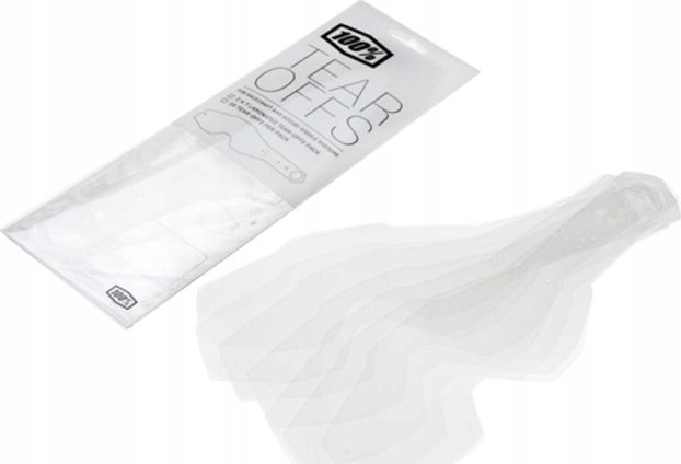 100% Zrywki do gogli 100% RACECRAFT2/ACCURI2/STRATA2 Standardowe 20szt. (NEW)