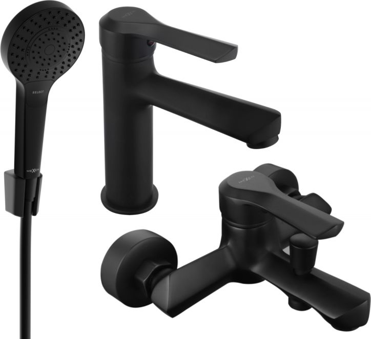 Mexen Mexen Sabre R05 zestaw wannowy, czarny - 72103R05-70