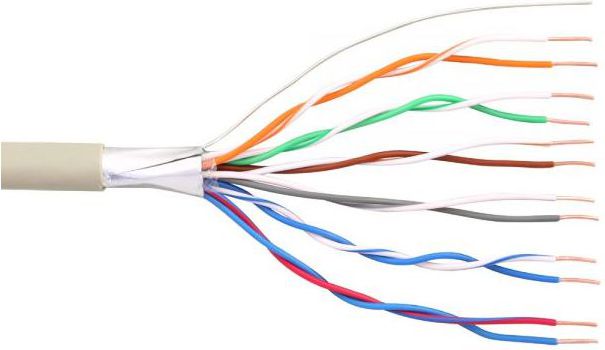 InLine Kabel Telefoniczny, 12 żył, 6x2x0.6mm, ekranowany, 100m (69977A)