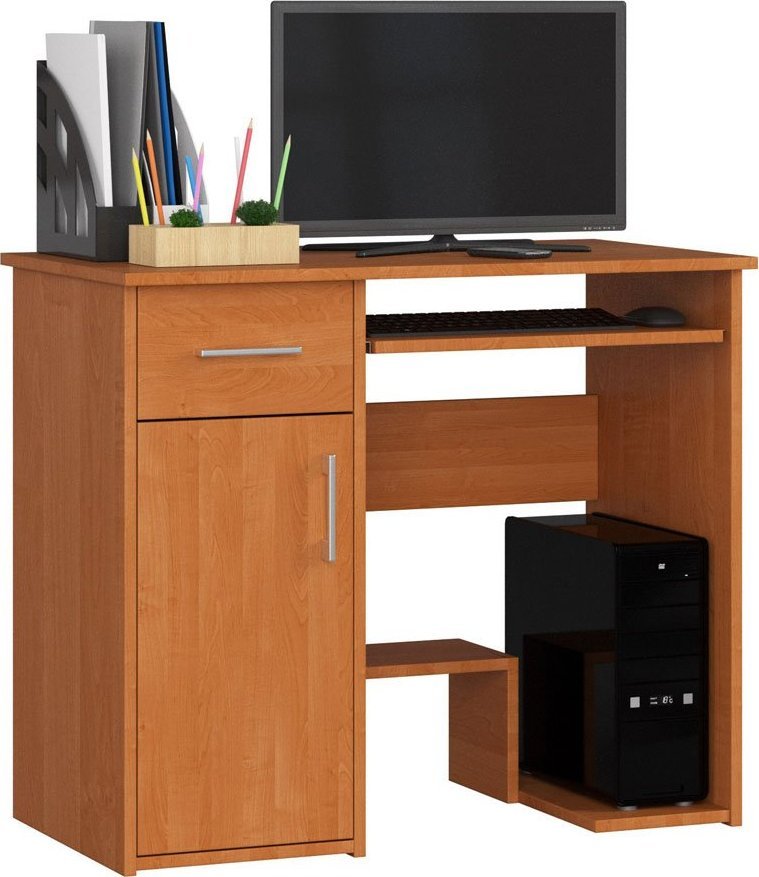 Elior Biurko z szufladą i półkami olcha - Cyrkus 2X