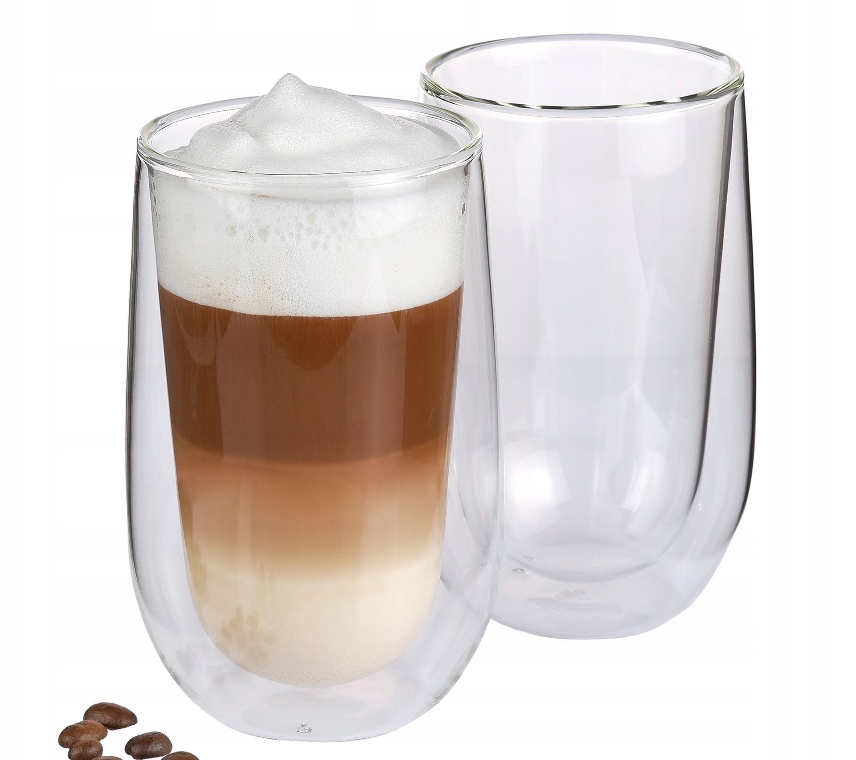 Szklanki do latte macchiato Cilio 2 szt., podwójne ścianki, 0,35 l, śred. 9 x 14 cm