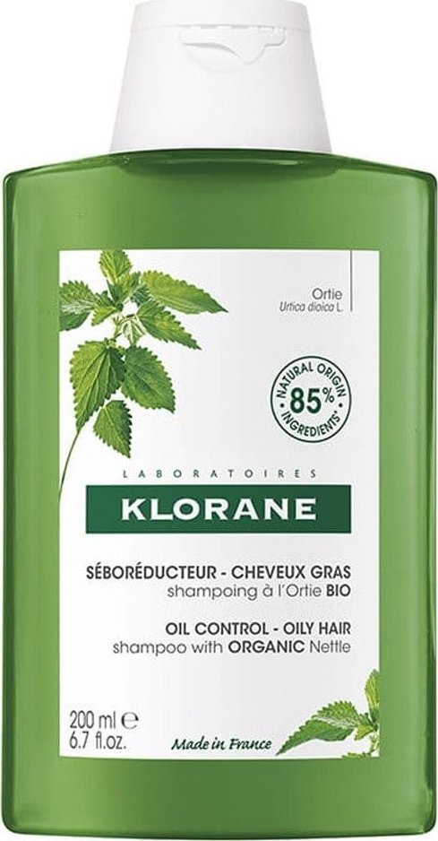KLORANE_Oil Control Shampoo szampon do włosów przetłuszczających się z organiczną pokrzywą 200ml