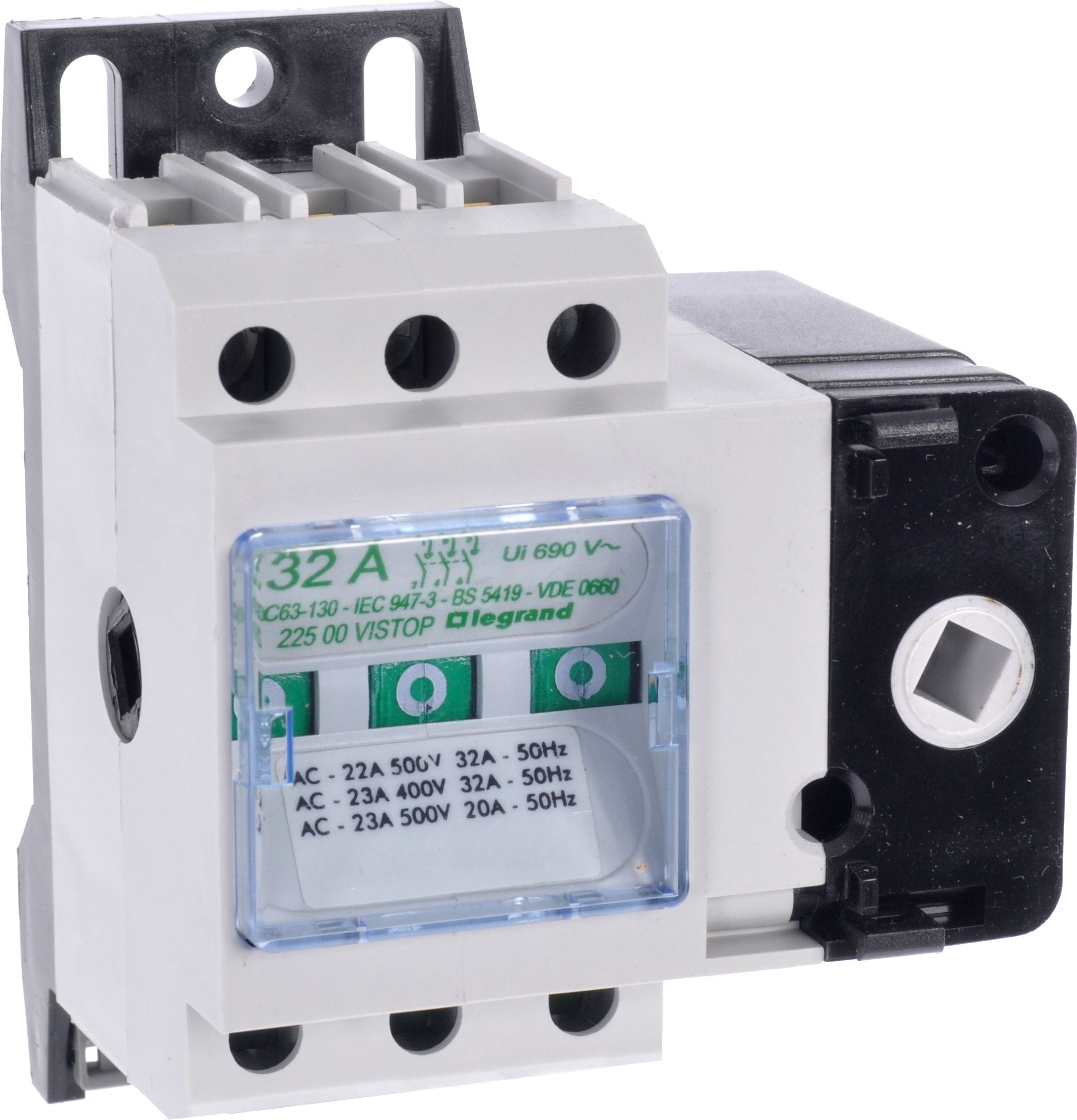 Legrand Rozłącznik izolacyjny Vistop 3P 32A napęd frontowy czarny (022500)