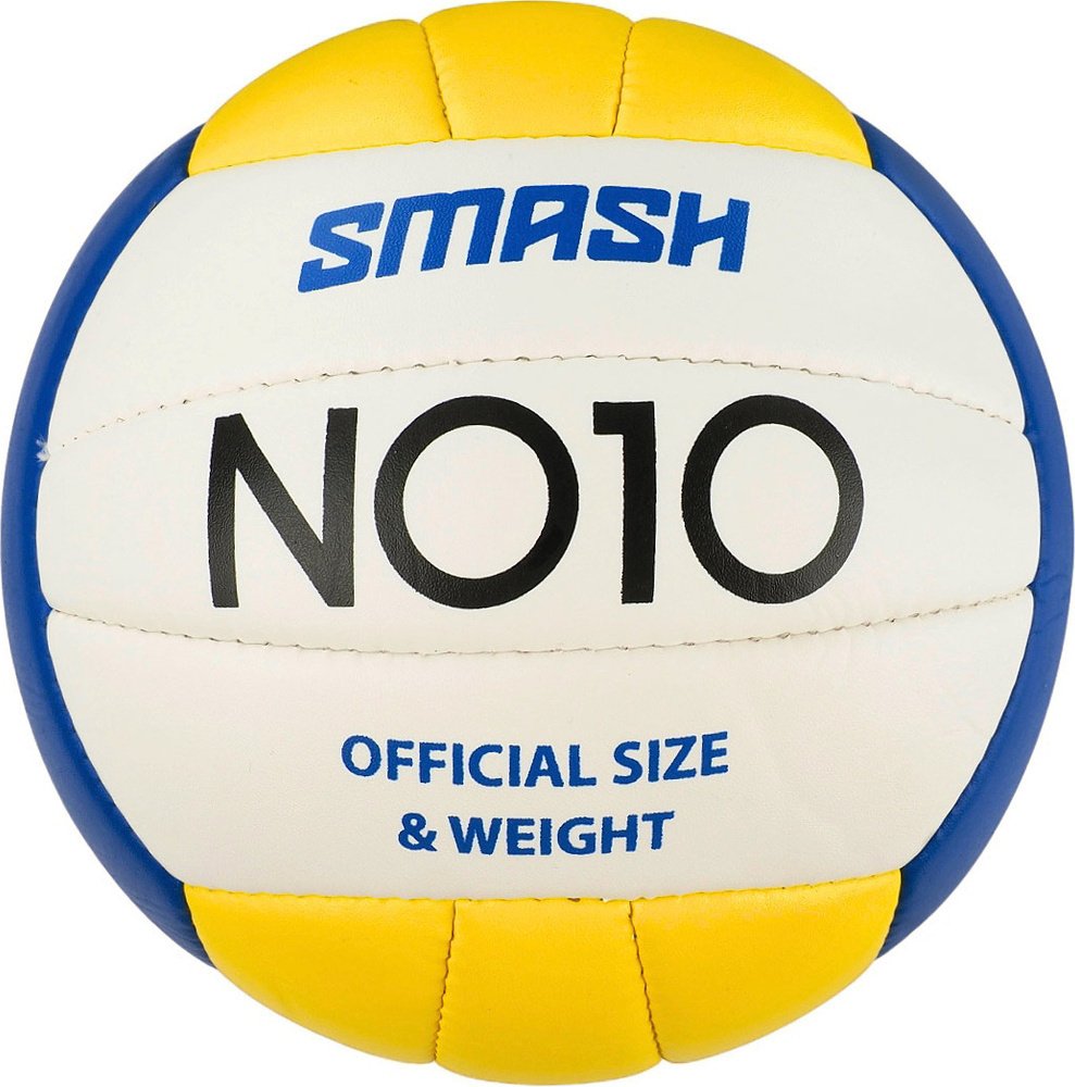 Piłka siatkowa NO10 Smash biało-niebiesko-żółta 5