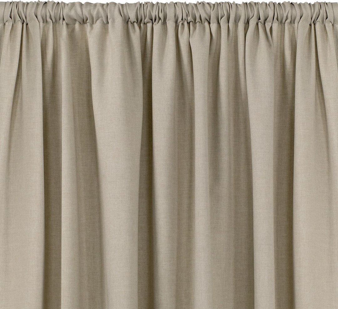 Homede Homede Zasłona CARMENA plecionka z tunelem 140x225 beżowa wzór 1