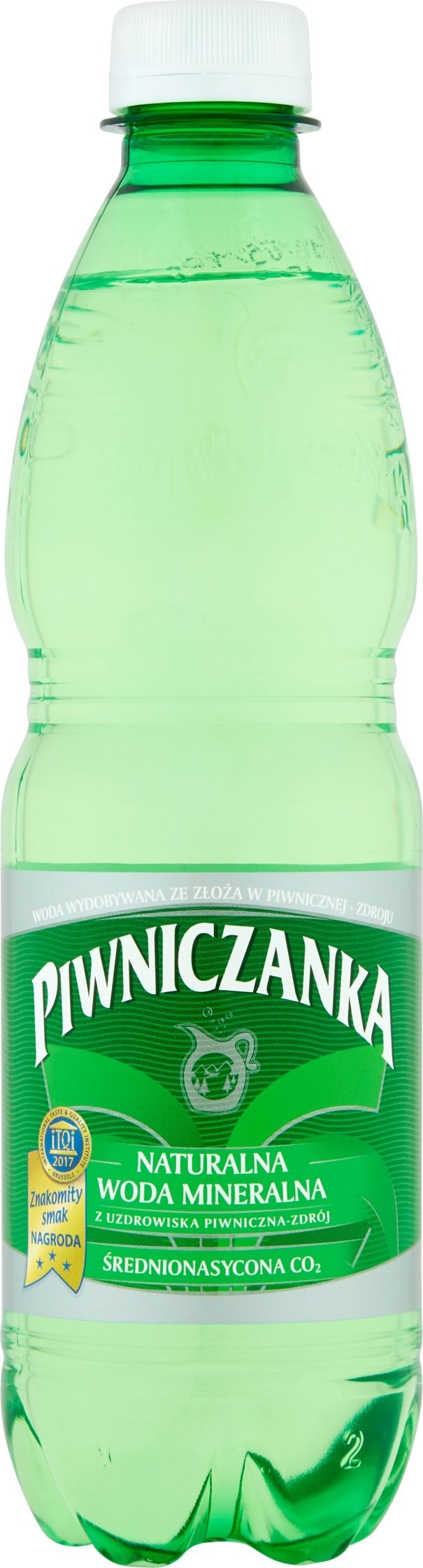 Woda PIWNICZANKA Piwniczanka Naturalna woda mineralna średnionasycona CO2 0,5 l