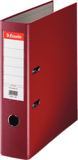 Segregator Esselte Ekonomiczny dźwigniowy A4 75mm bordowy (11276)