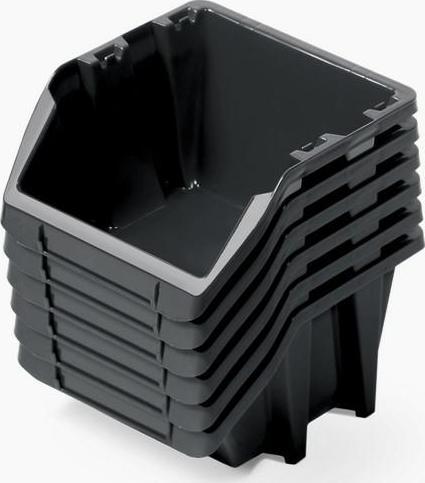 Prosperplast KUWETY 12 BINEER SHORT 6 SZT. CZARNE 214x198x238mm KBISS22-S411