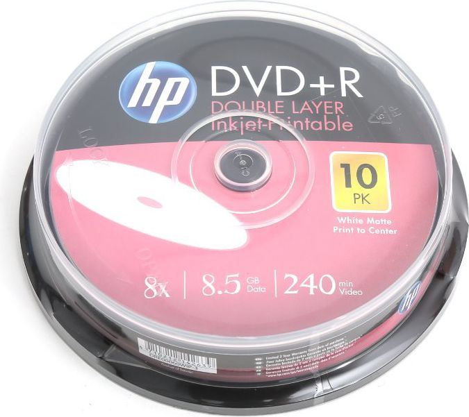 HP DVD+R DL 8.5 GB 8x 10 sztuk (HPDDP10+)