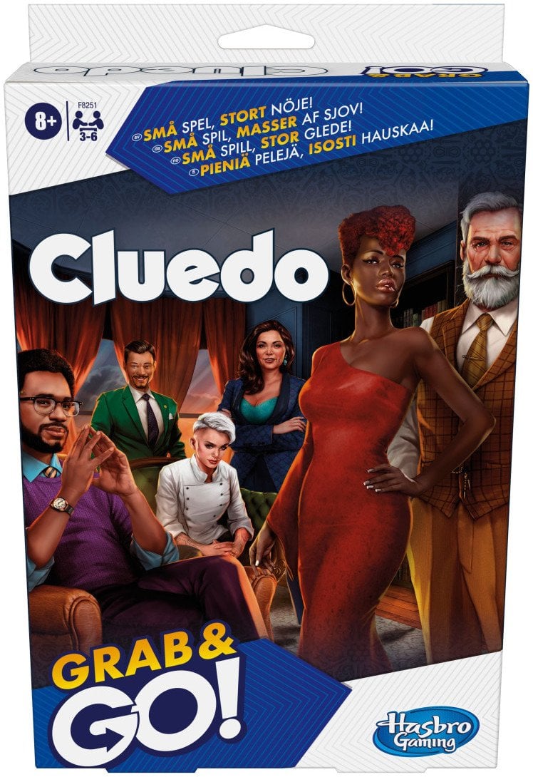 Hasbro Stalo žaidimas Gaming Cluedo travel game, FI,SE,NO,DA