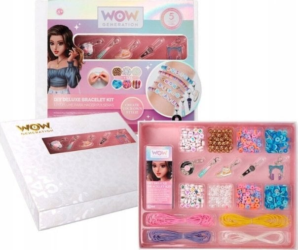Zestaw Deluxe kreatywny z 5 metalowymi zawieszkami do bransoletek WoW Generation WOW00005 Kids Euroswan