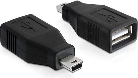 Adapter USB Delock miniUSB - USB Czarny (65277)