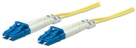Intellinet Network Solutions Patchcord światłowodowy LC/LC OS2 9/125um Duplex Singlemode, 5m, żółty (516792)