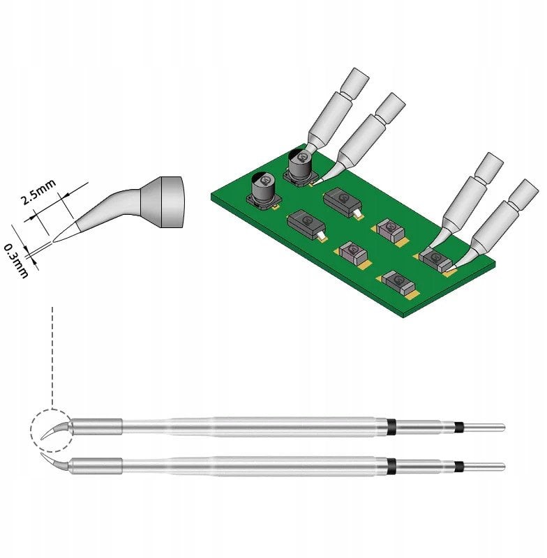 Grot, końcówka do rozlutownicy / lutownicy HT140 SEQURE HT140-IS (0.3 mm)