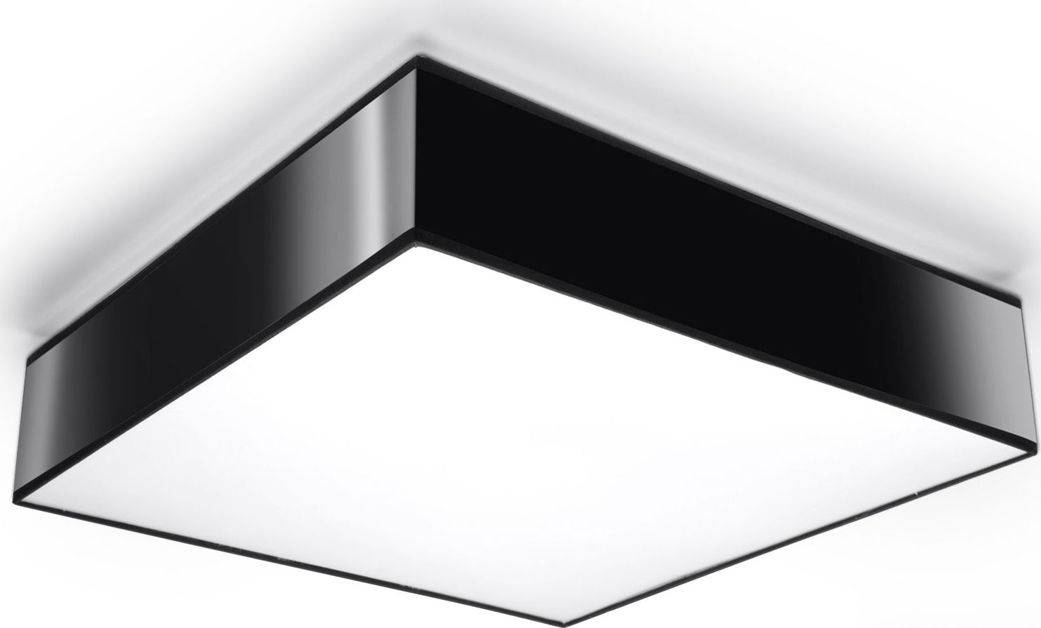 Lampa sufitowa Lumes Kwadratowy plafon do salonu E797-Horux - czarny