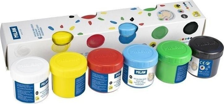 Farby do malowania palcami 40ml 6 kolorów MILAN