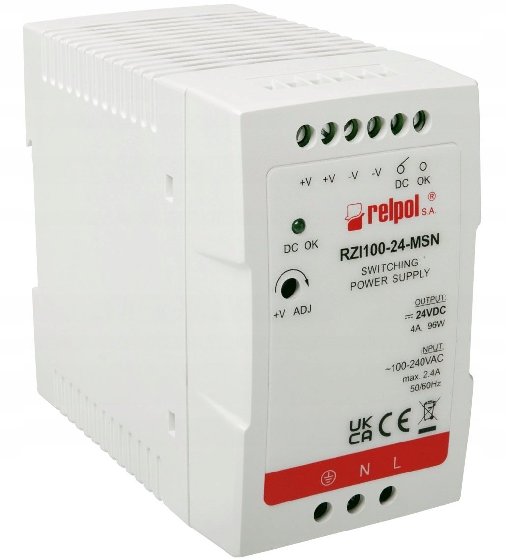 Zasilacz impulsowy modułowy 90-264 V AC 24 V DC 2,5A moc 60W 2617009 RZI60-24-MN