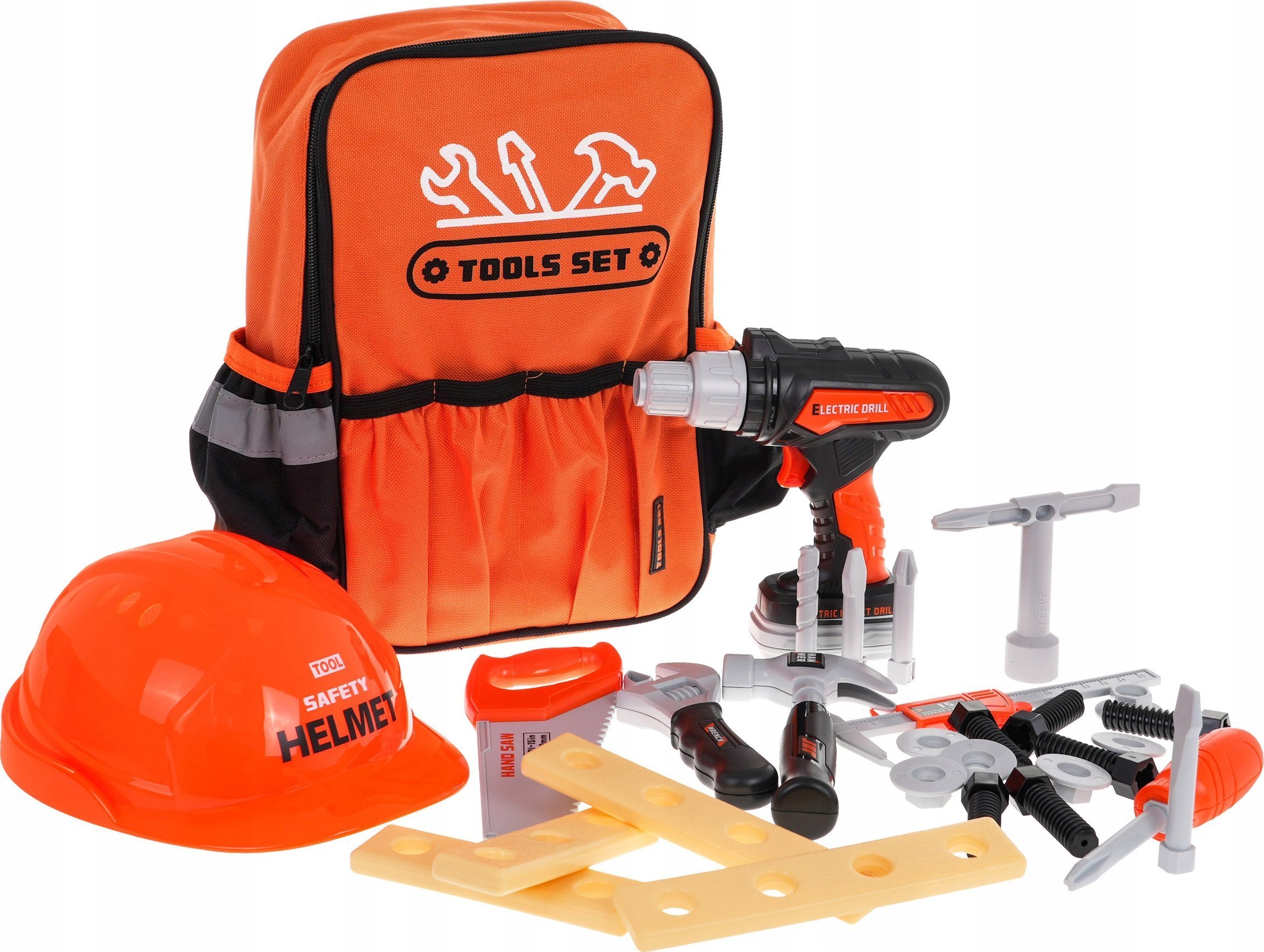 Ramiz Zestaw Narzędzi w Plecaku dla dzieci 3+ Interaktywna Wkrętarko-Wiertarka + Akcesoria 30 el.