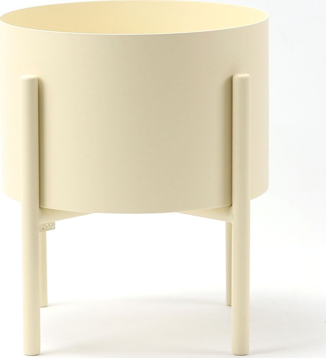 Jakpoldesign Kwietnik Metalowy MOYENE 37cm Beżowy