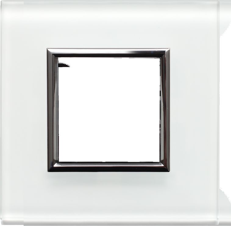 KOS DANTE Ramka pojedyncza szkło białe 4502181