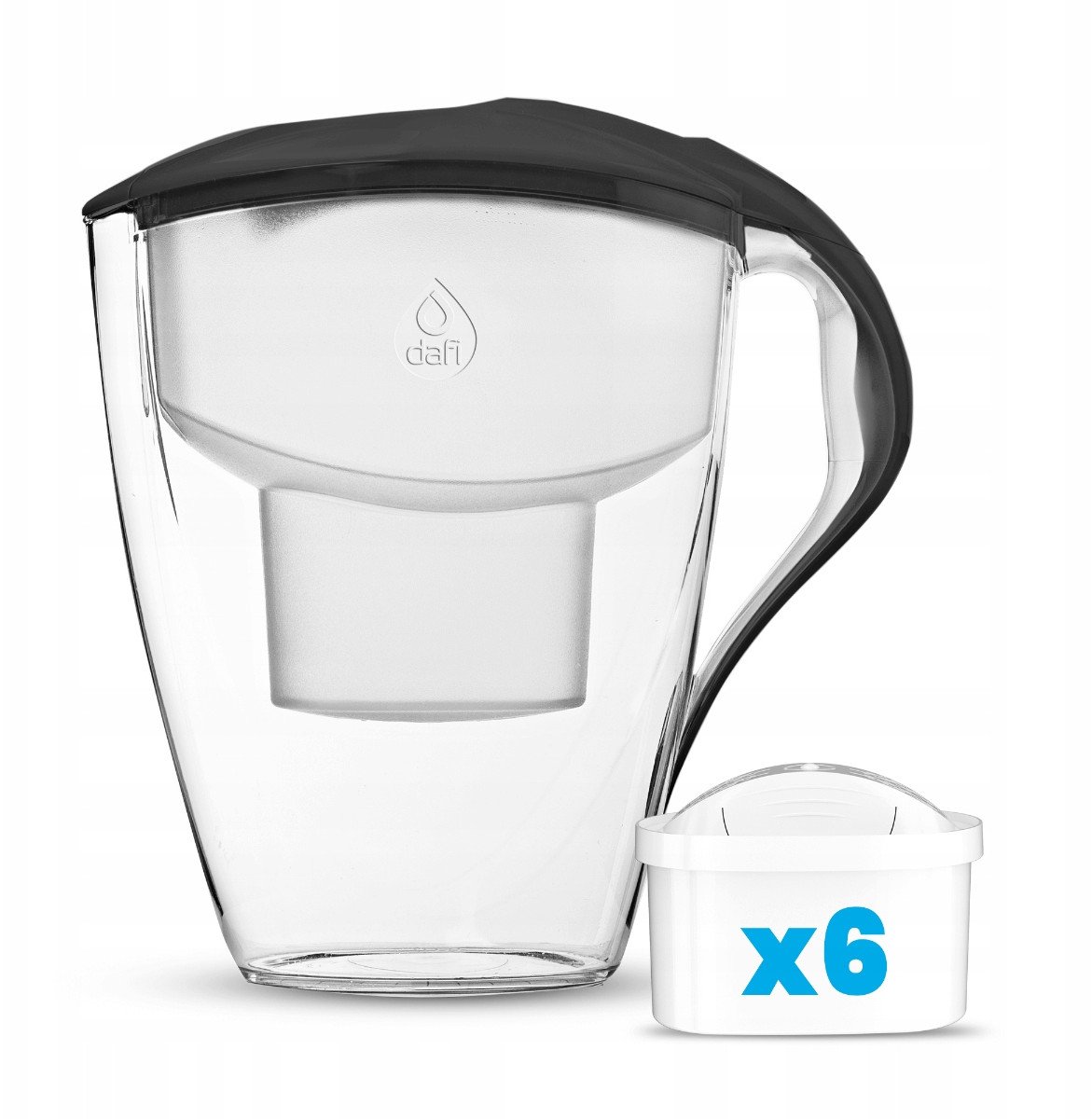 Dzbanek Filtrujący Dafi ASTRA Grafitowy 3l Kalendarzowy Wkład Unimax