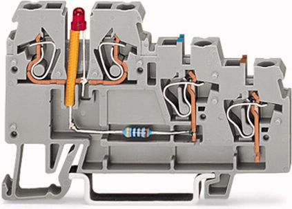 Wago Złączka 3-przewodowa do czujników z LED szara (270-560/281-434)